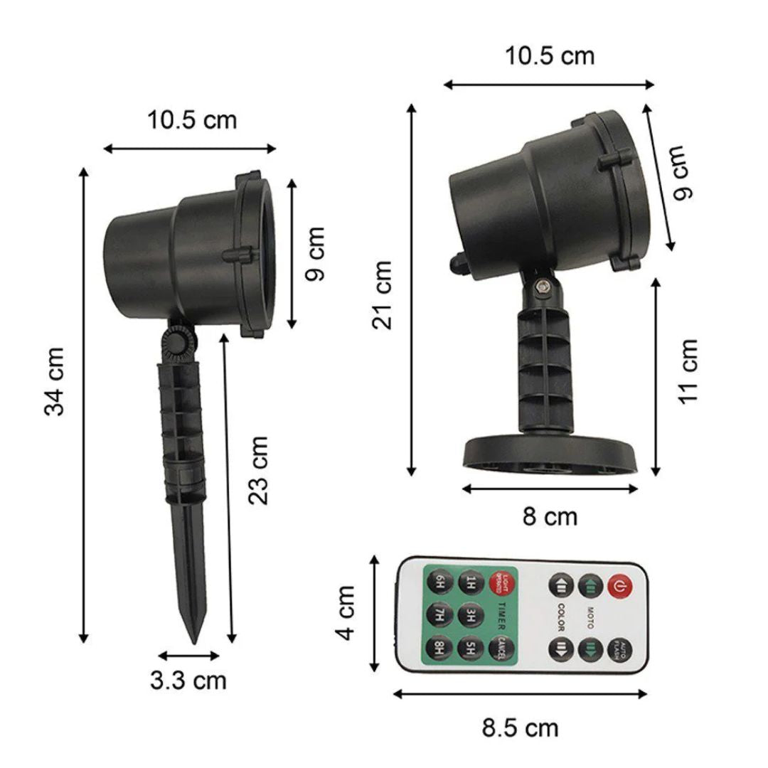 Proyector LED Navideño – Luz y Magia para tu Navidad